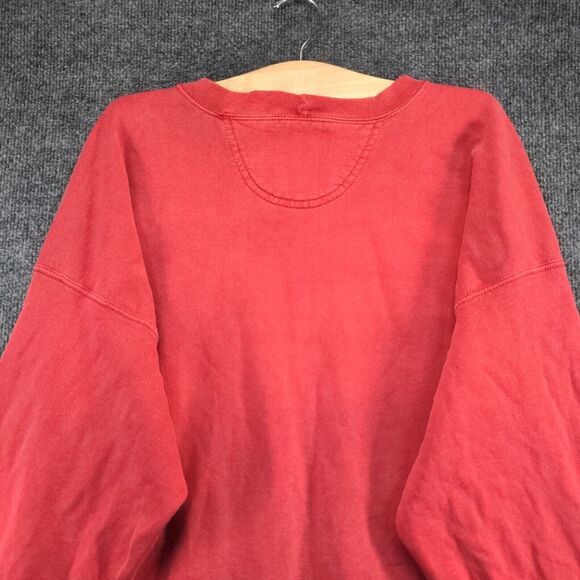 Levi's Men's Pullover Sweatshirt Red Medium Crew Neck Regular Fit Vintage USA - Picture 6 of 13